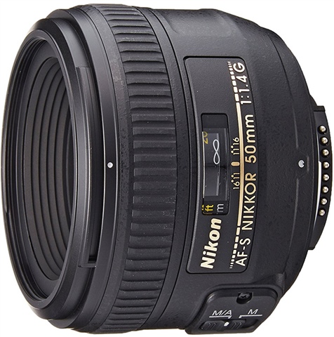 Nikon AF Nikkor 50mm f/1.4 Plastic Focus Black Lens - CeX (UK